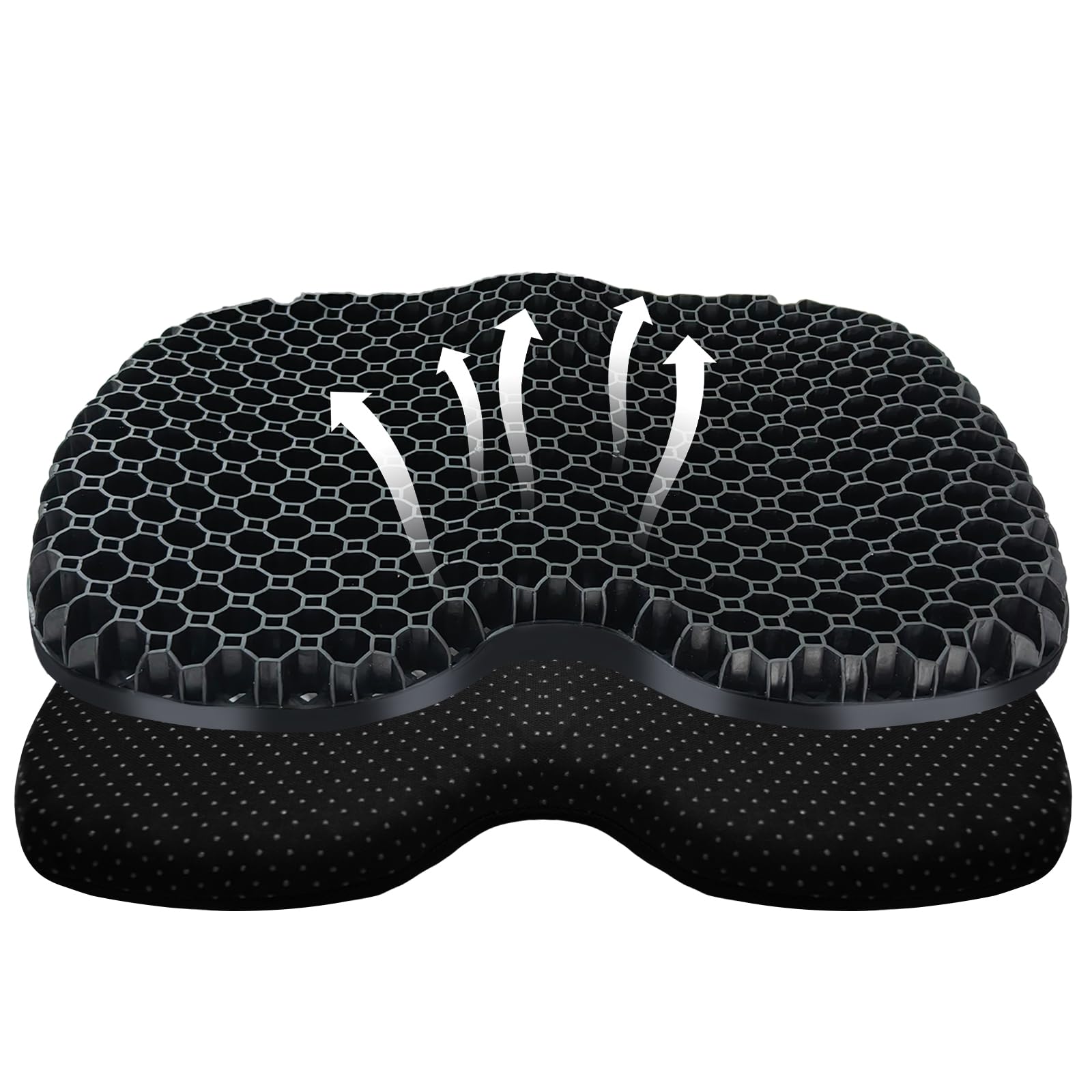 ohaayoo front view of cushion showing shape and fit benefit comfort