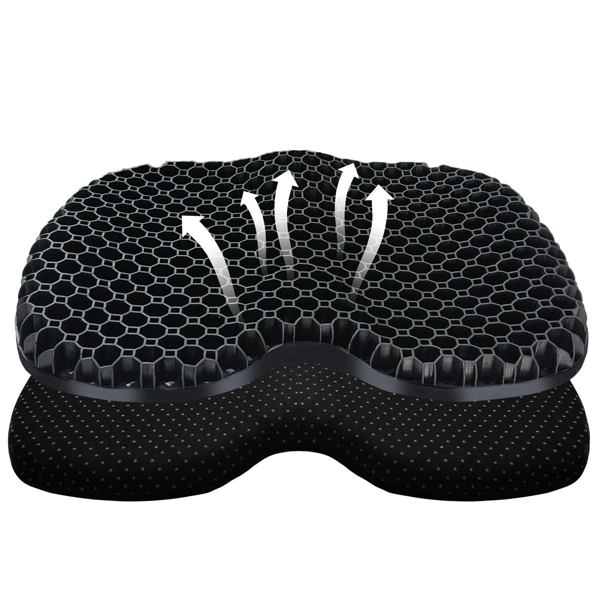 ohaayoo front view of cushion showing shape and fit benefit comfort