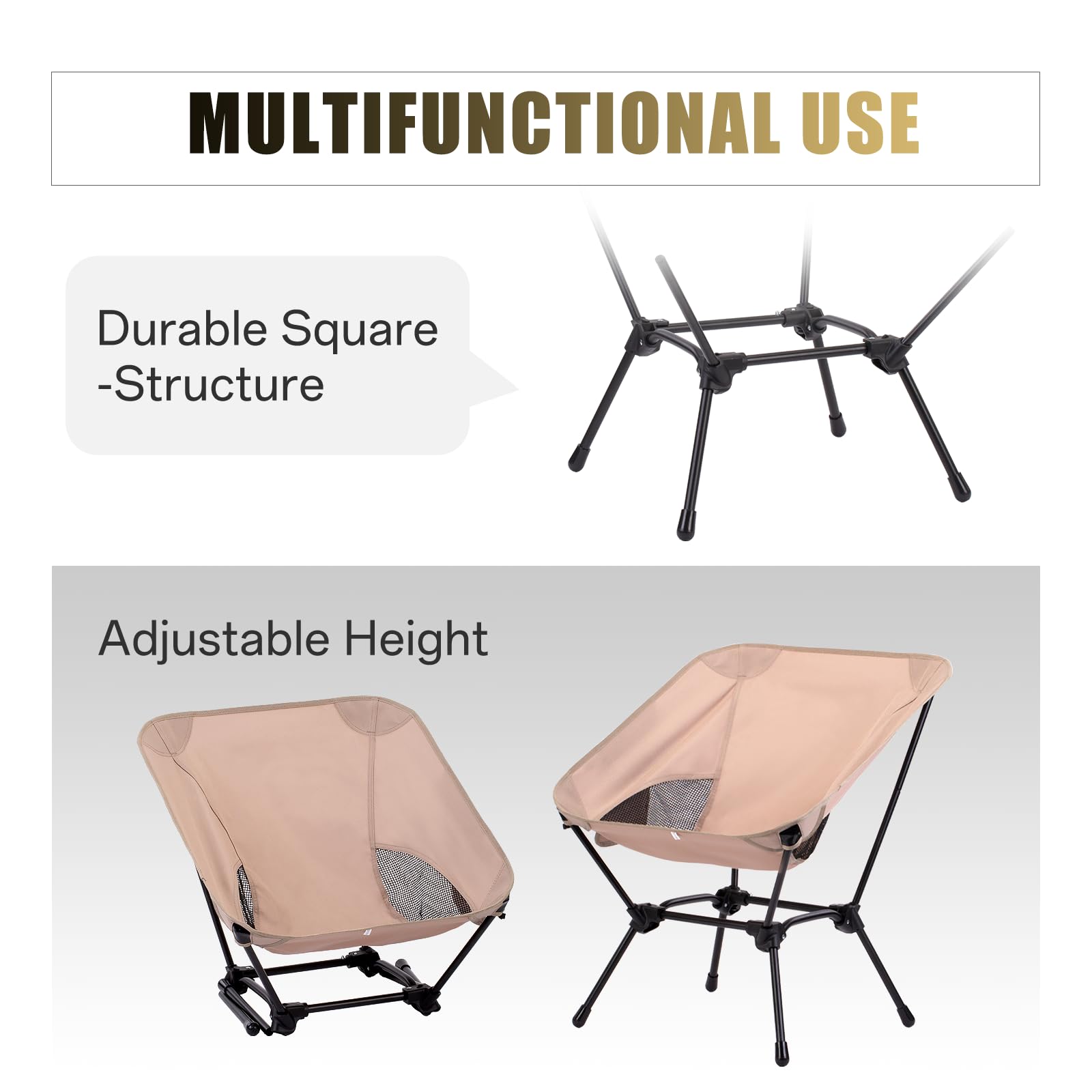 oilpus square steel frame detail demonstrating stable weight distribution