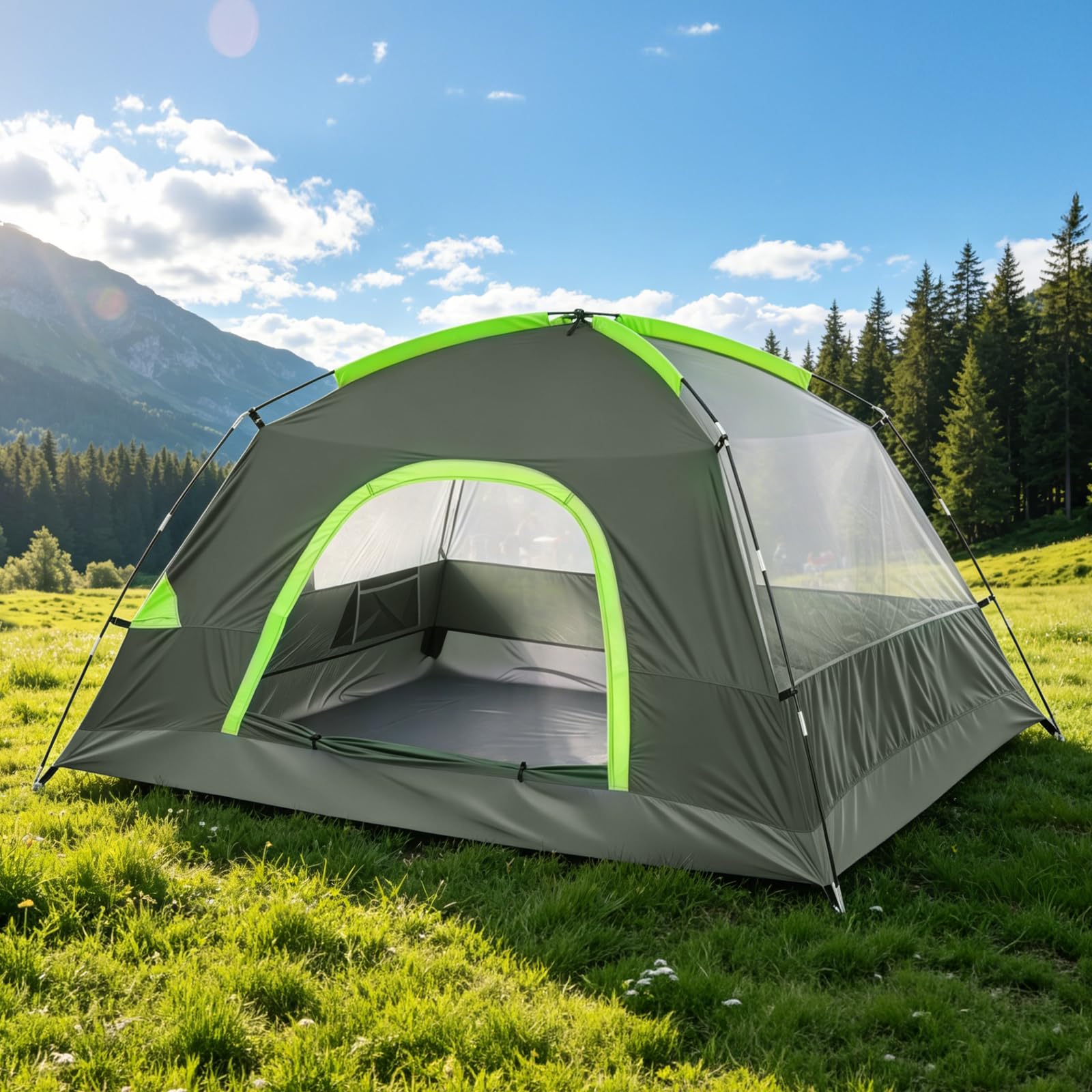 oilpus tent pitched at campsite illustrating weather protection and outdoor comfort