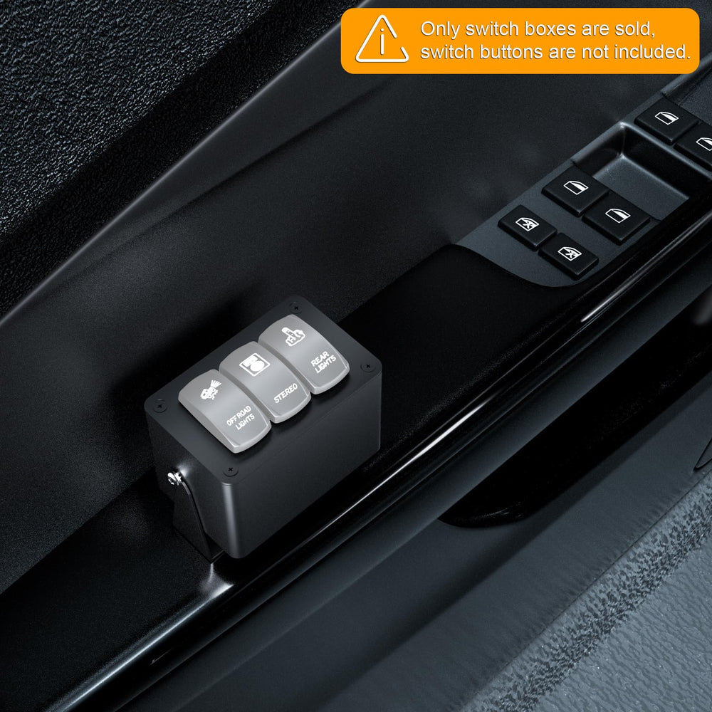 Okerny mounted in off-road vehicle interior showing rugged use and weather protection benefit