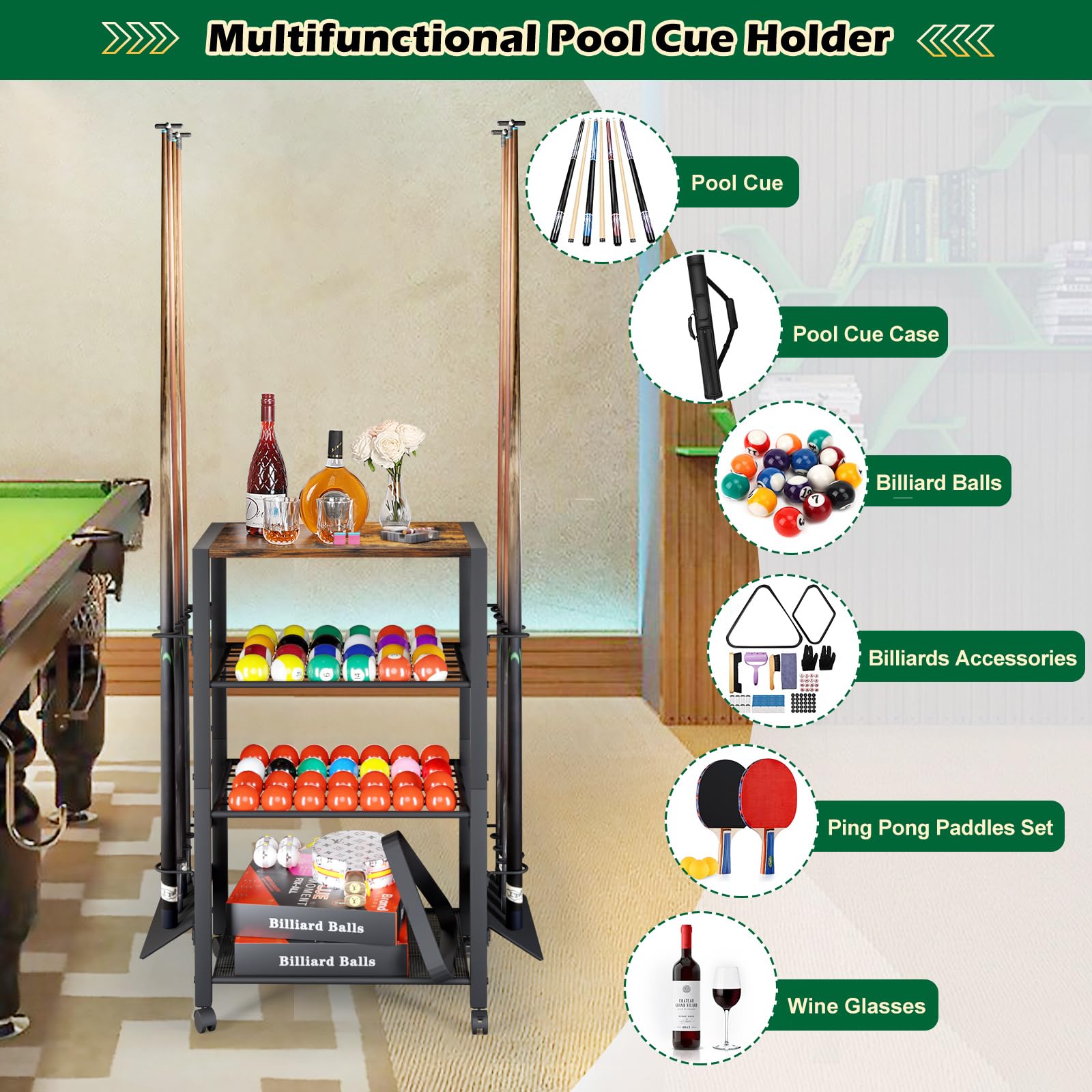 Olakee accessory shelves with triangle and chalk for tidy equipment storage