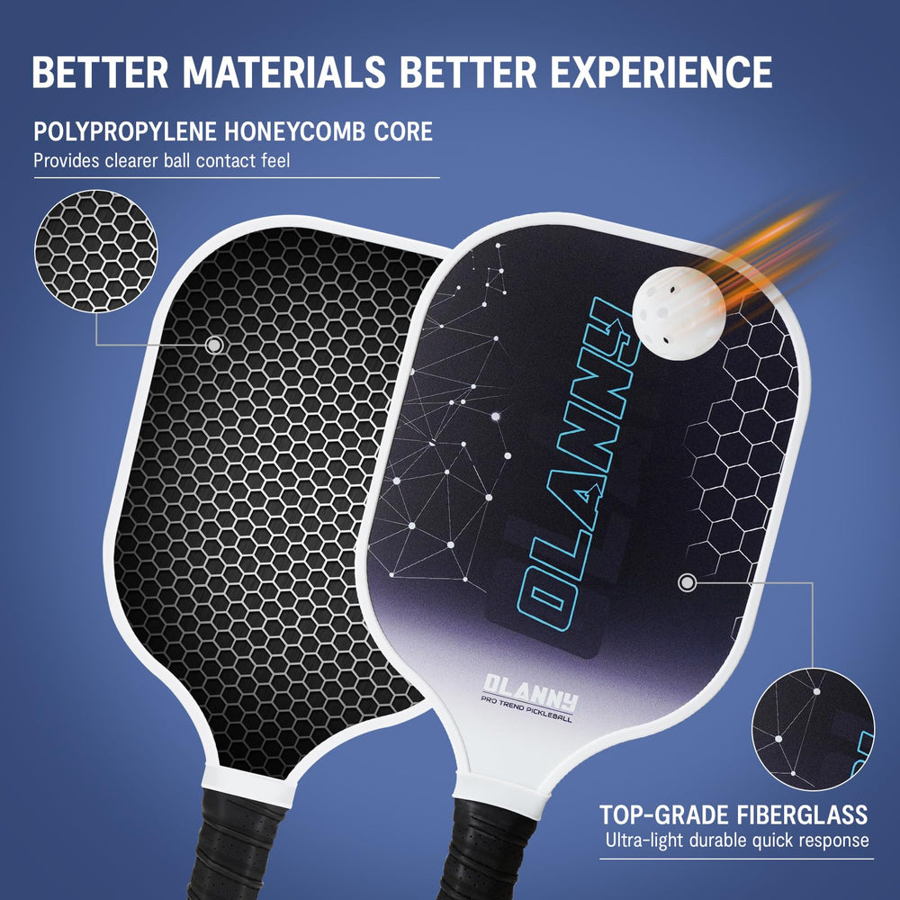 OLANNY paddle side profile highlighting thickness and honeycomb core strength