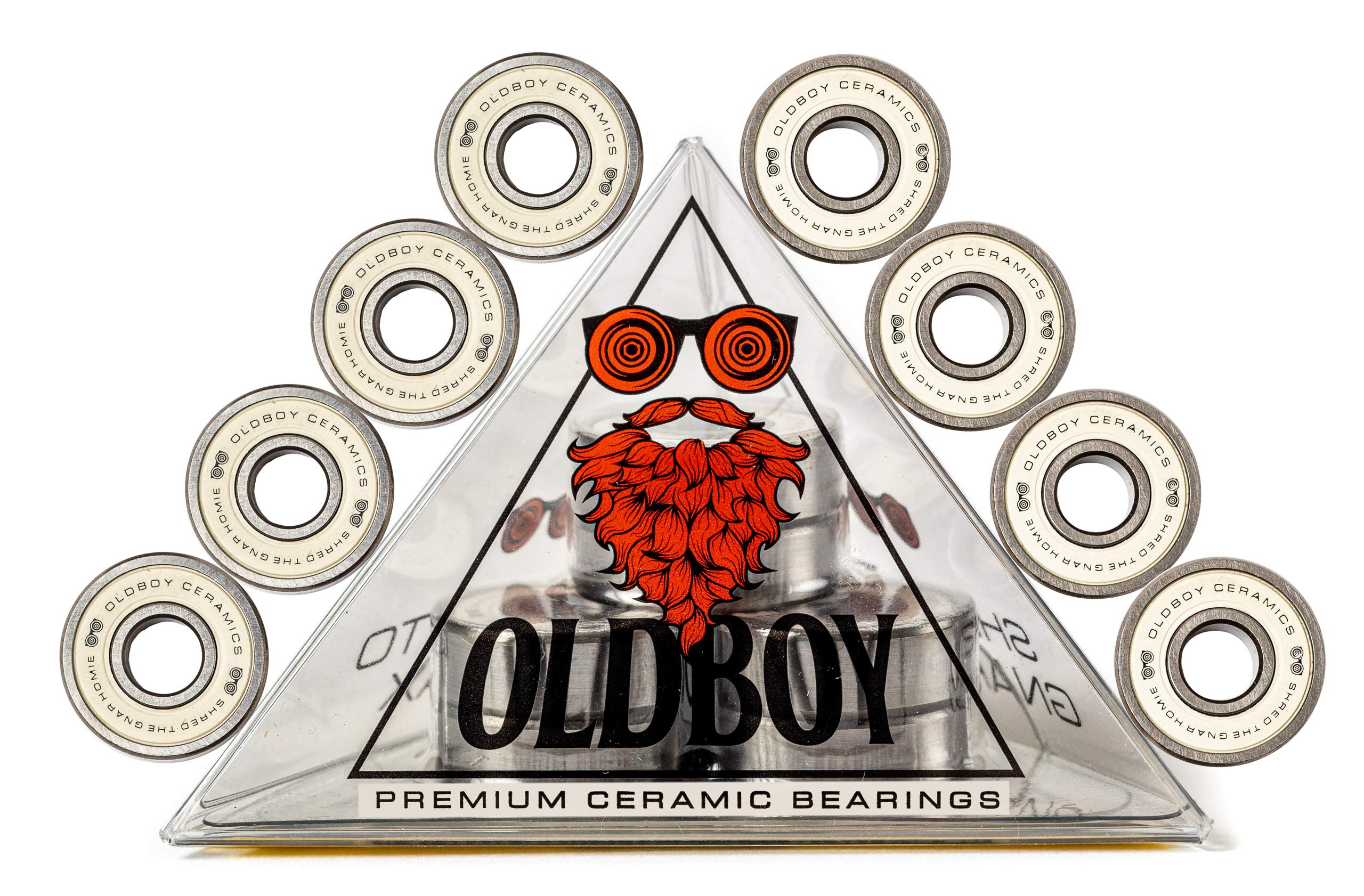 Close-up of Oldboy ZrO2 ceramic balls revealing smooth finish for faster roll