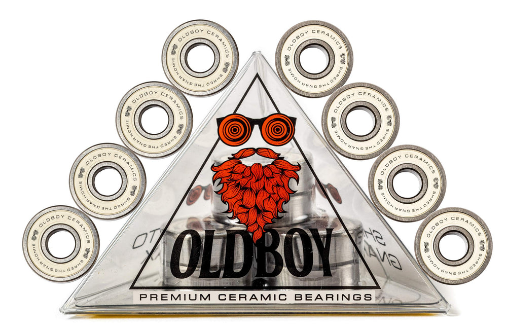 Close-up of Oldboy ZrO2 ceramic balls revealing smooth finish for faster roll