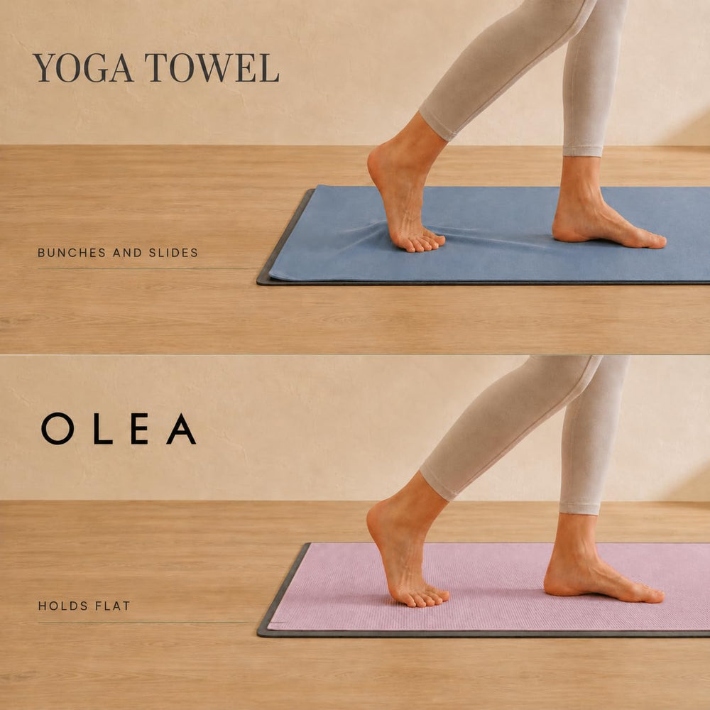 Olea in use during side-lying Pilates demonstrating stability and support