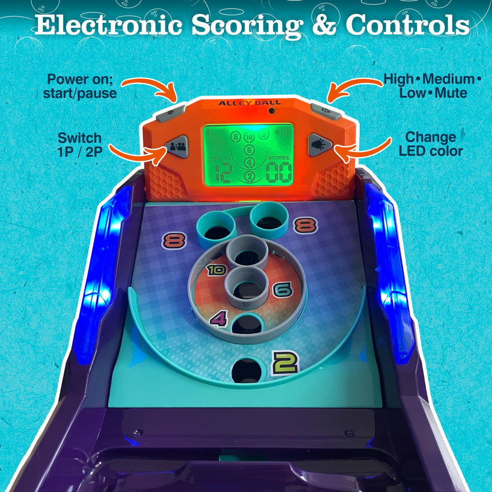 OLEOCA digital scoreboard lit up with auto-scoring and clear numbers