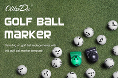 OlibaDu marked golf ball placed near Rapsodo unit, aiding accurate spin detection