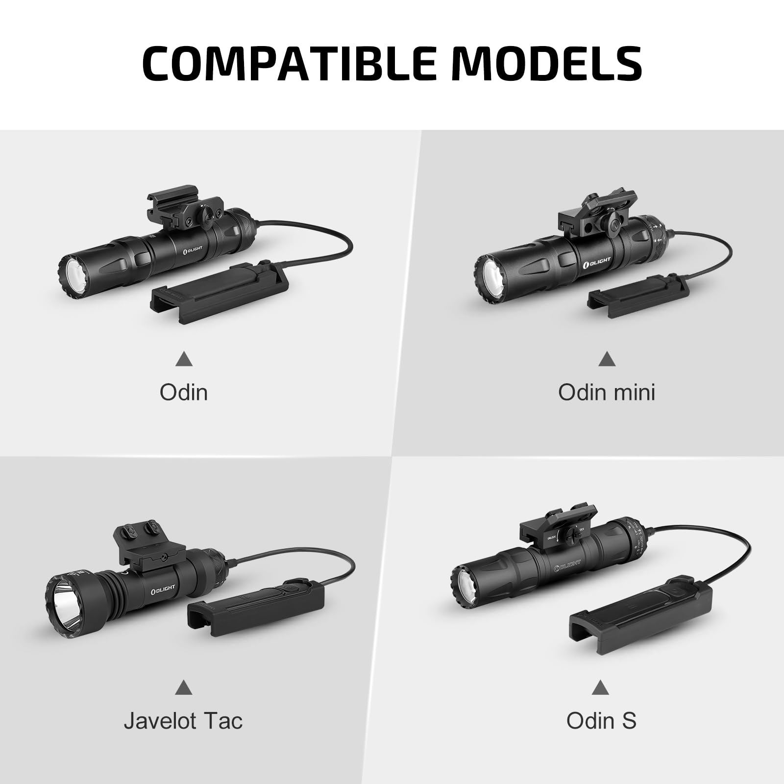 OLIGHT mounted on M-LOK rail with Odin light showing stable attachment benefit
