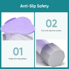 OLIXIS underside non-slip pads shown for stable use and floor protection benefit