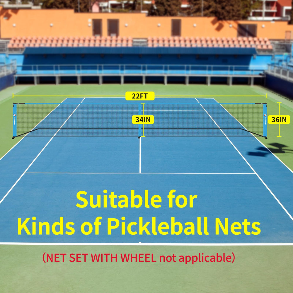 Olybeaka indoor gym shot showing net set up and easy assembly benefit