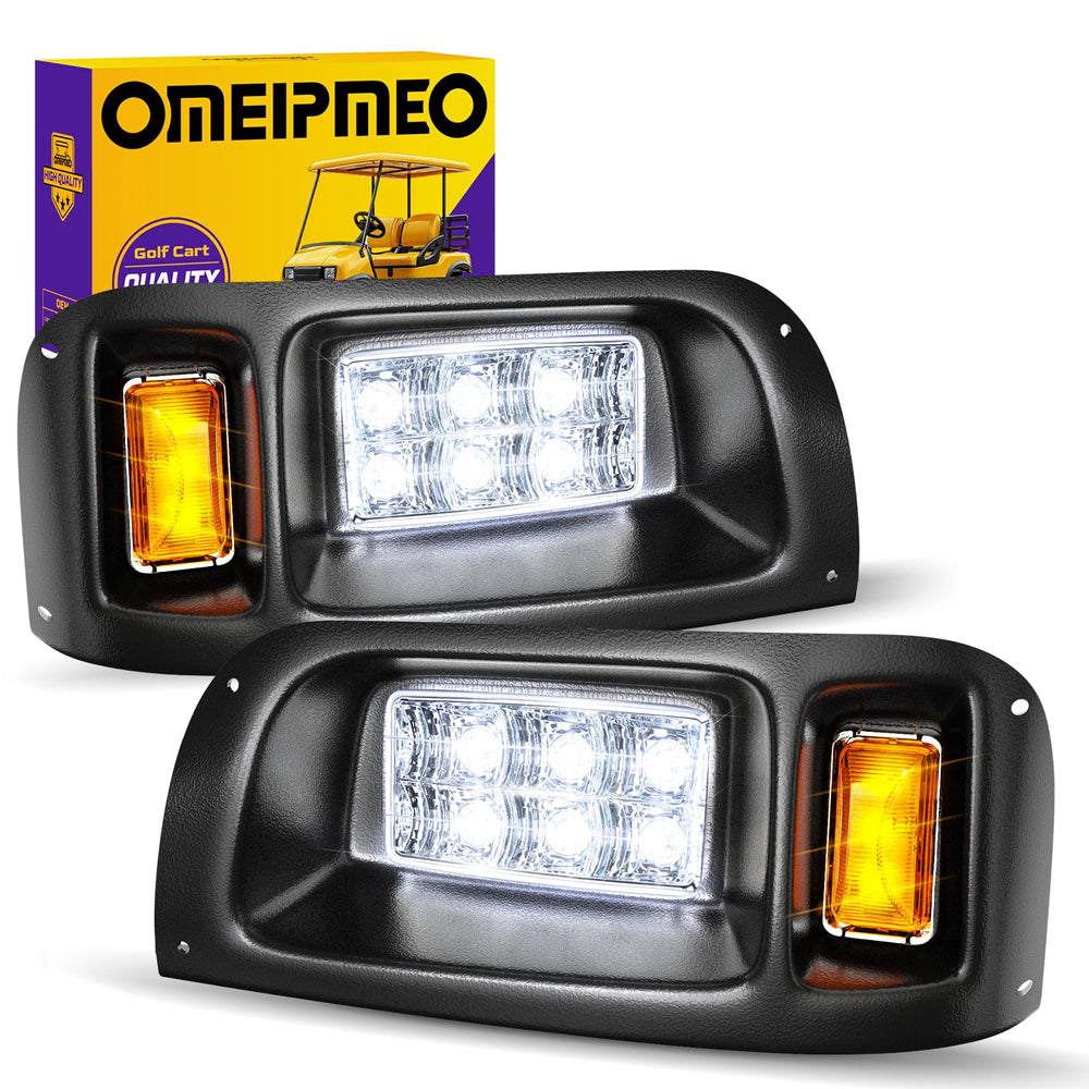 OMEIPMEO front-facing headlight assembly showing fit and finish for clear visibility