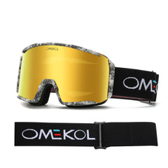 OMEKOL close-up of double-layer lens highlighting anti-fog coating benefit