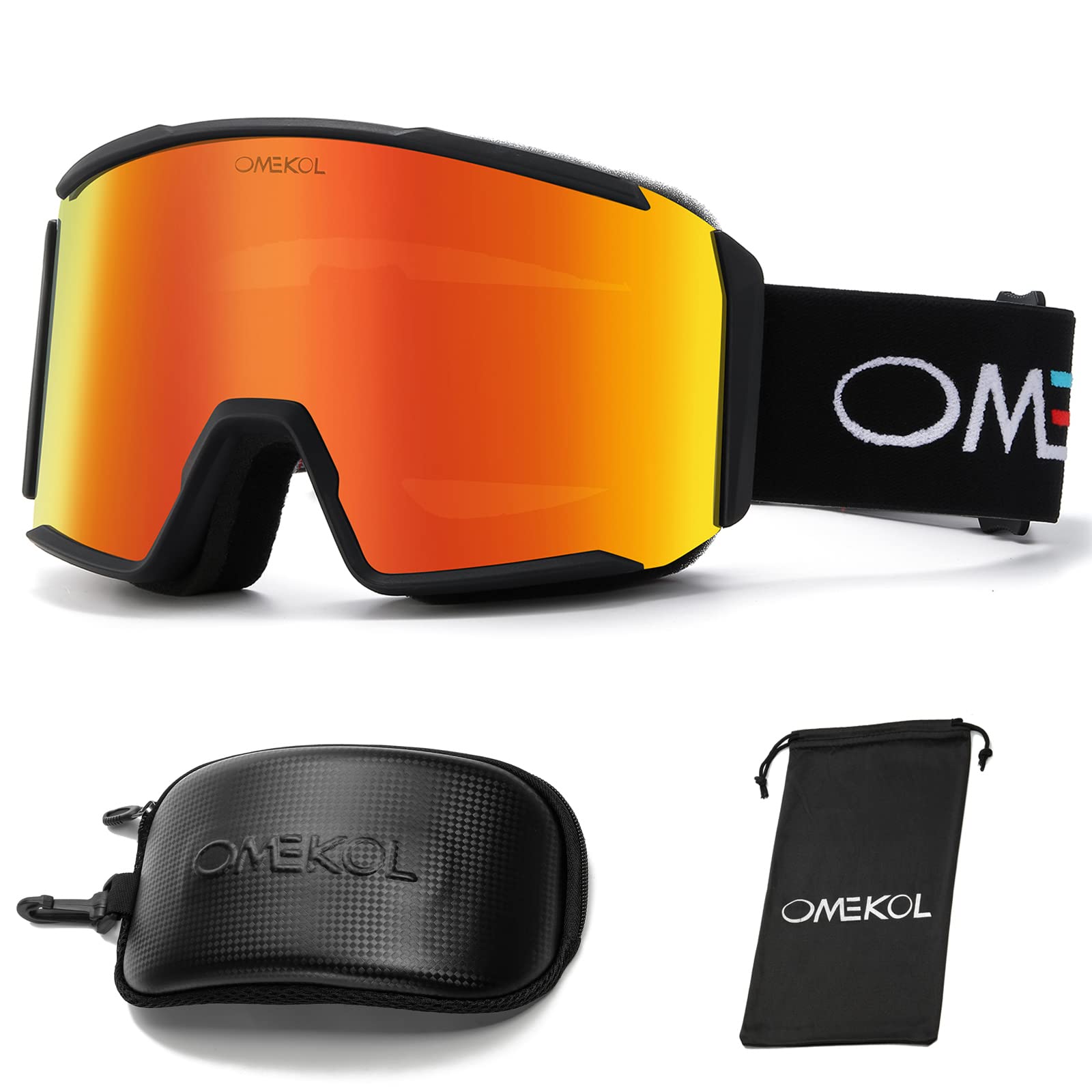 OMEKOL G4 front view showing full-coverage lens and wide field of vision