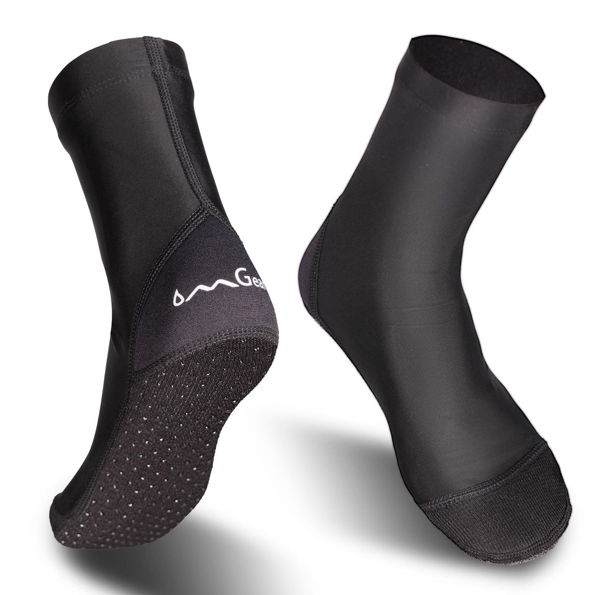 OMGear front view high-cut black XS showing sleek profile and fit benefit