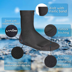 OMGear in-use on beach volleyball player offering sand protection and traction