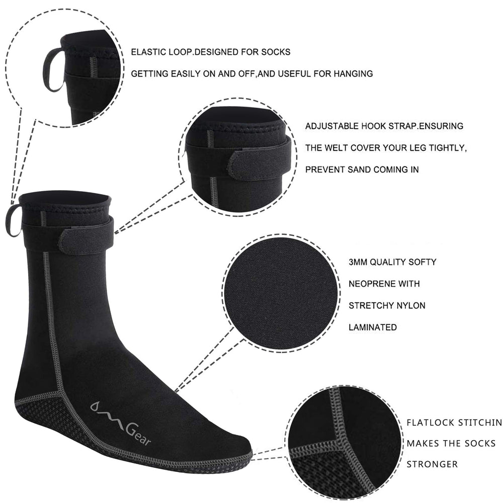 OMGear reinforced rubber-printed sole close-up providing anti-slip traction