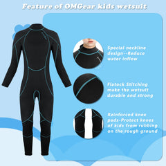 OMGear wetsuit close-up of neoprene texture highlighting stretch and insulation