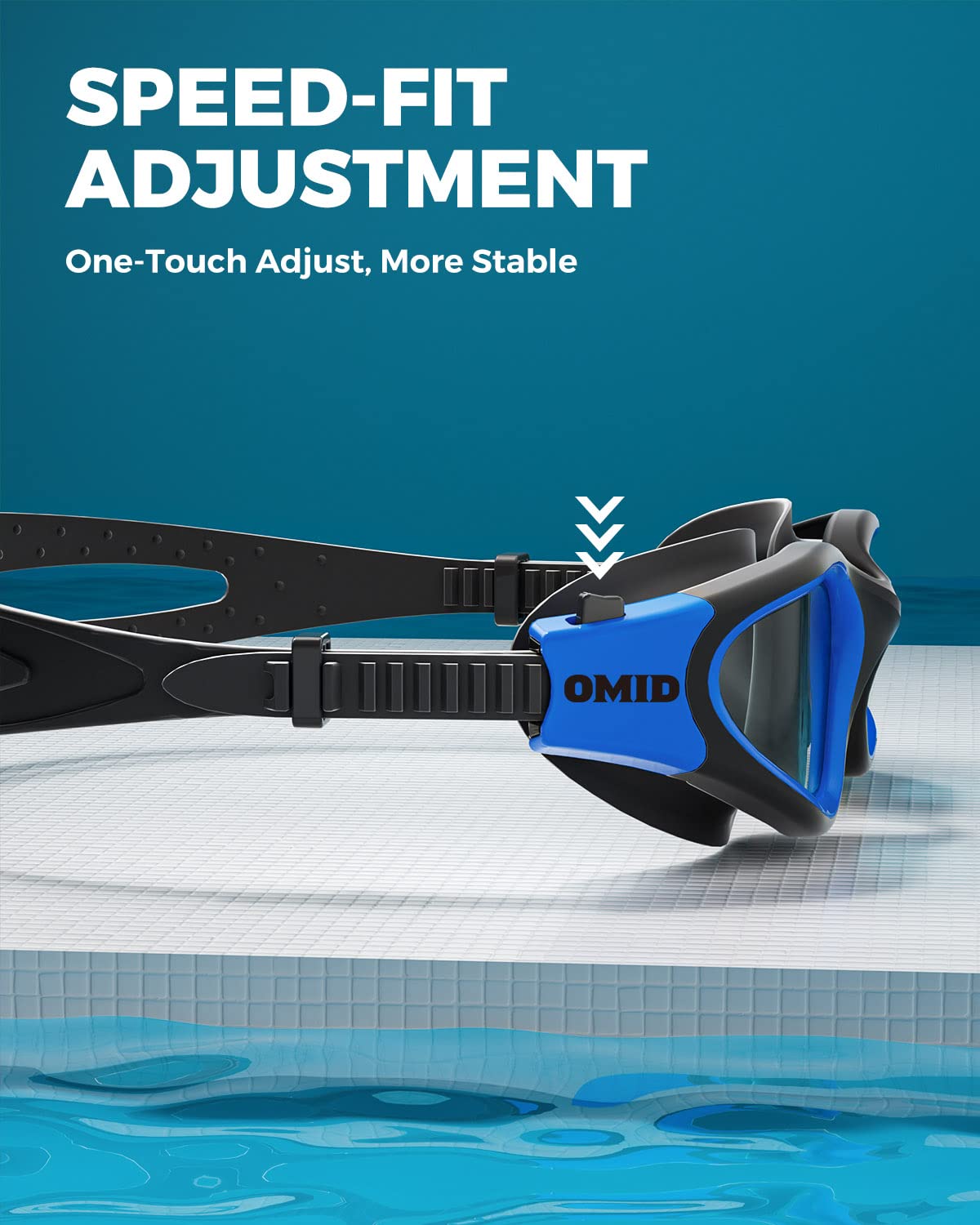 OMID P2 Lite packaging with case and strap illustrating included components and protection