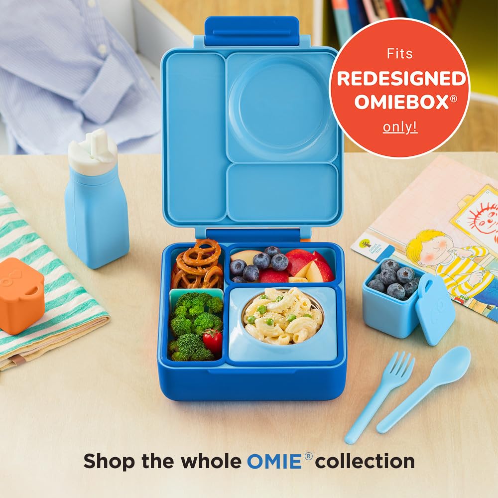 Omie bottle disassembled straw and cap shows dishwasher-safe easy cleaning