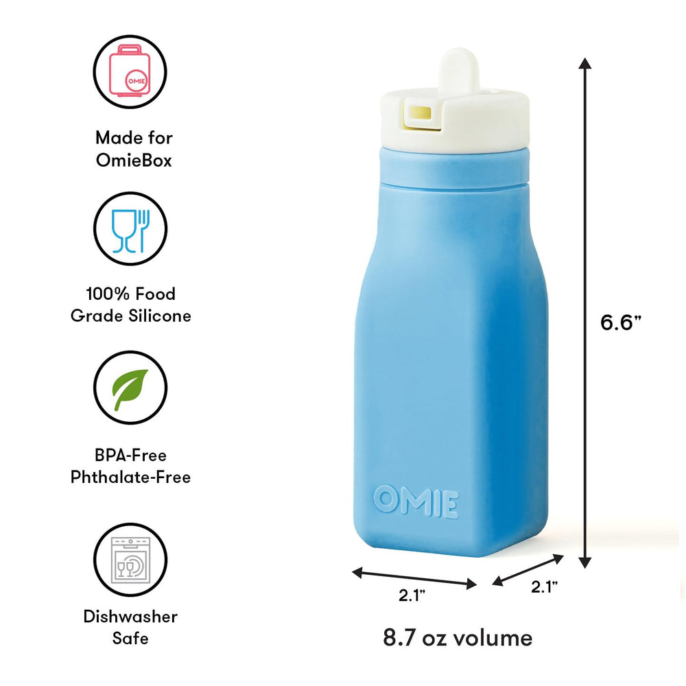 Omie bottle held by child shows lightweight, kid-friendly grip benefit