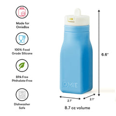 Omie bottle held by child shows lightweight, kid-friendly grip benefit