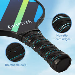 OMOTIYA honeycomb core detail highlighting shock reduction benefit
