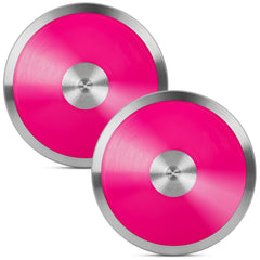 OMYOPY front view pink discus showing balanced shape and durable build for training