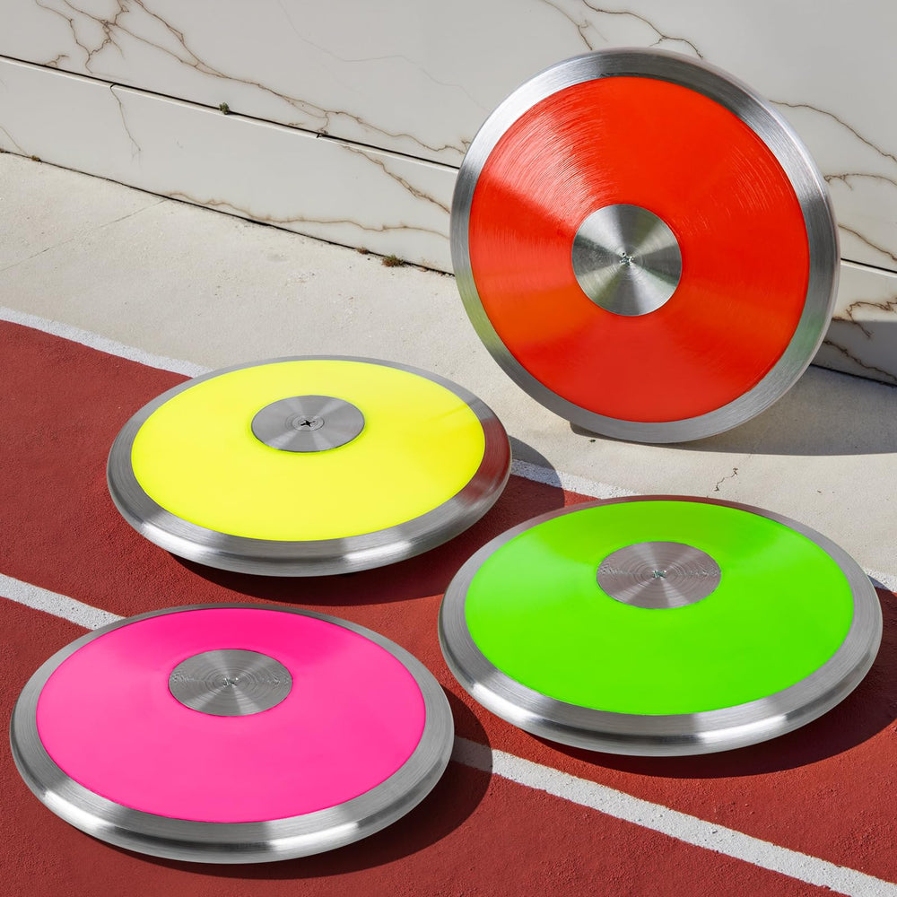 OMYOPY discus held in hand to show 1kg scale and easy transport benefits
