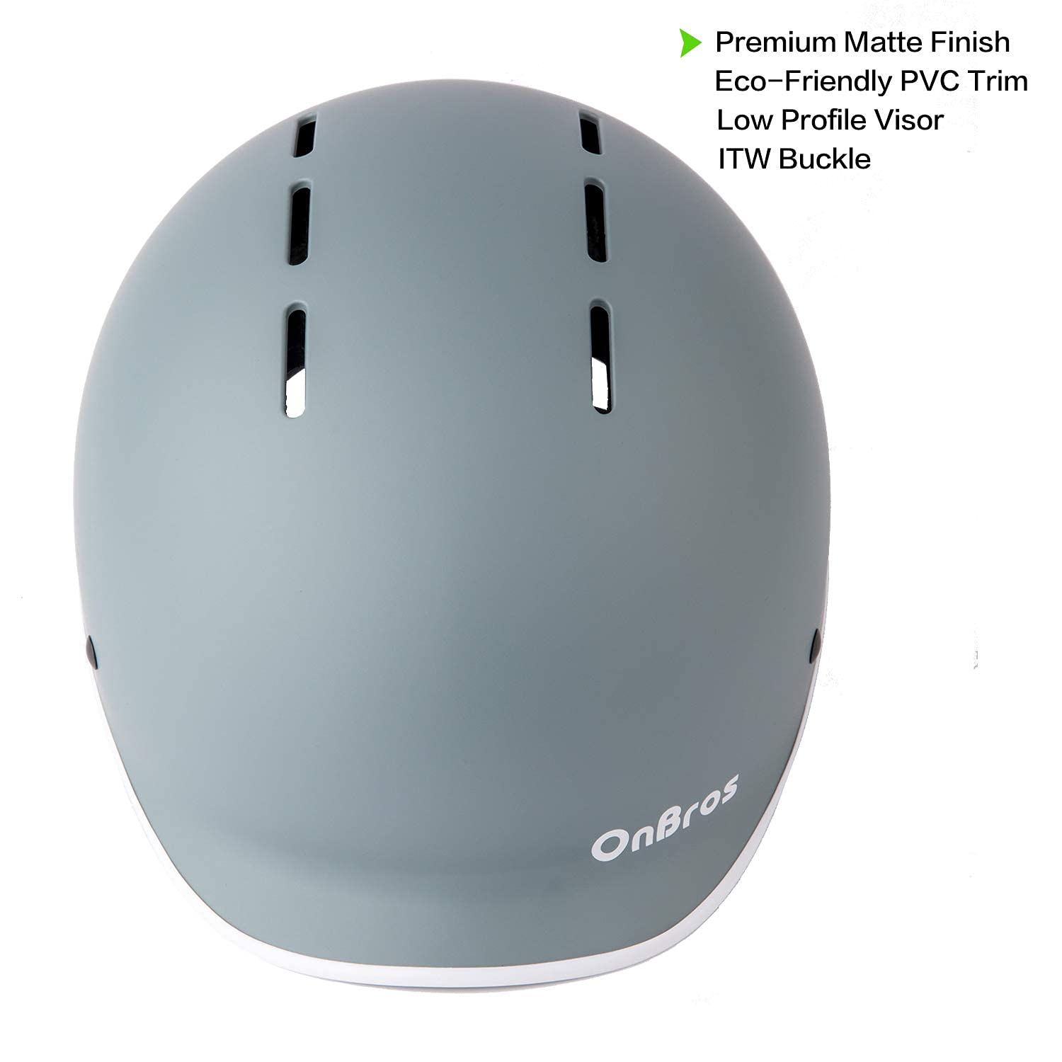 OnBros helmet side profile highlighting sleek curves and vent layout