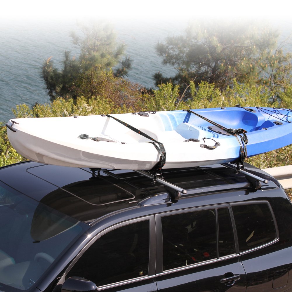 Onefeng Sports lifestyle shot of kayak on roof ready for outdoor adventure
