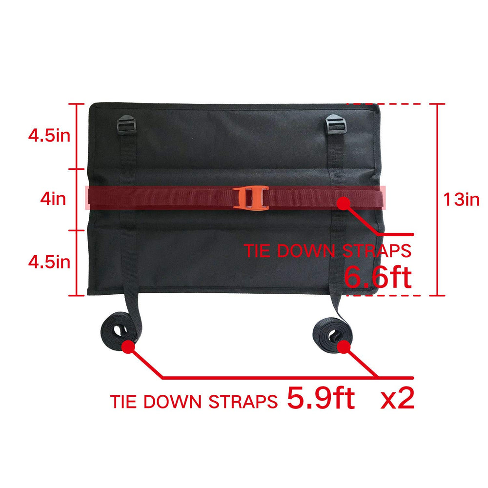 Onefeng Sports pad installed carrying a surfboard securely on a pickup tailgate
