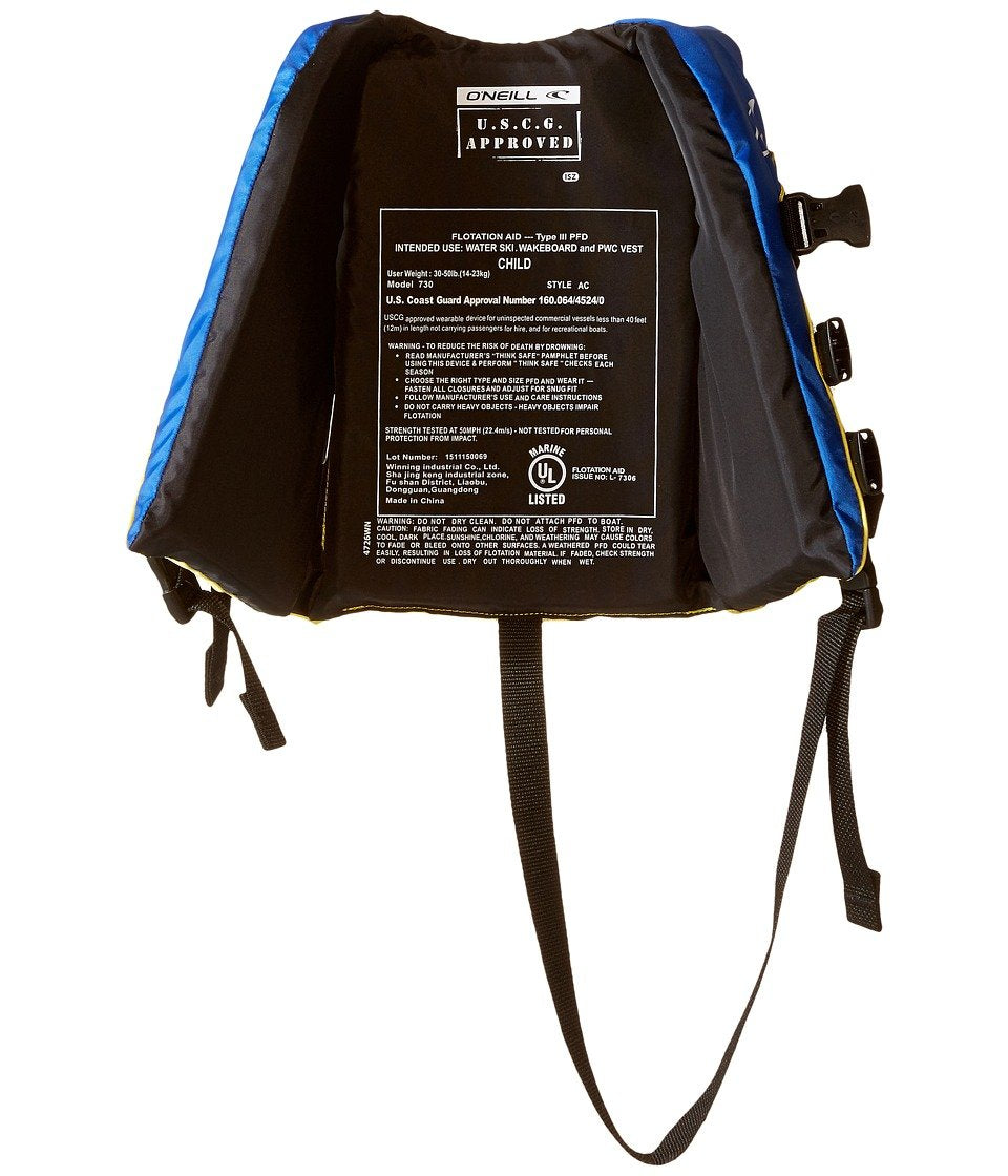 O'NEILL close-up of foam and polyester shell highlighting lightweight durability