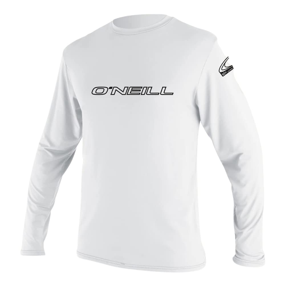 O'NEILL youth long sleeve sun shirt front view showing slim fit and UPF coverage