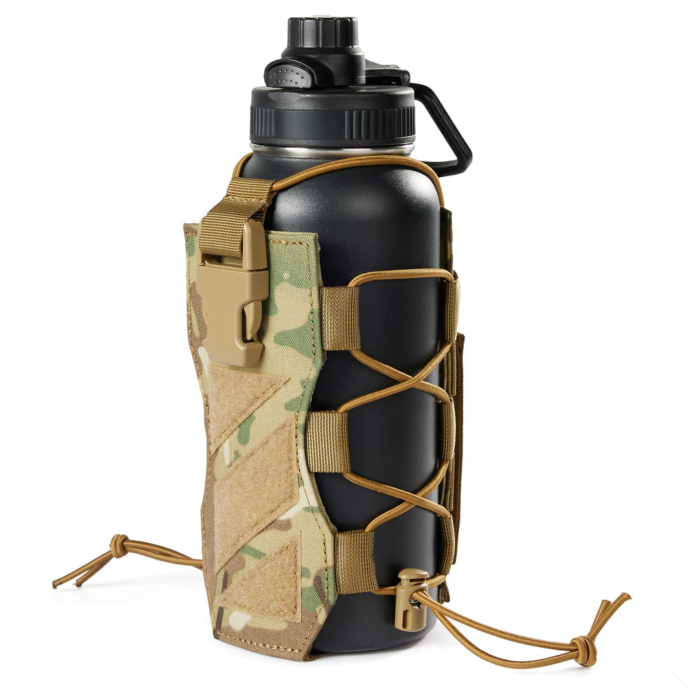 OneTigris front view of bottle pouch shows secure carry benefit