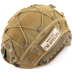 OneTigris front view of helmet cover showing low-profile fit and protection