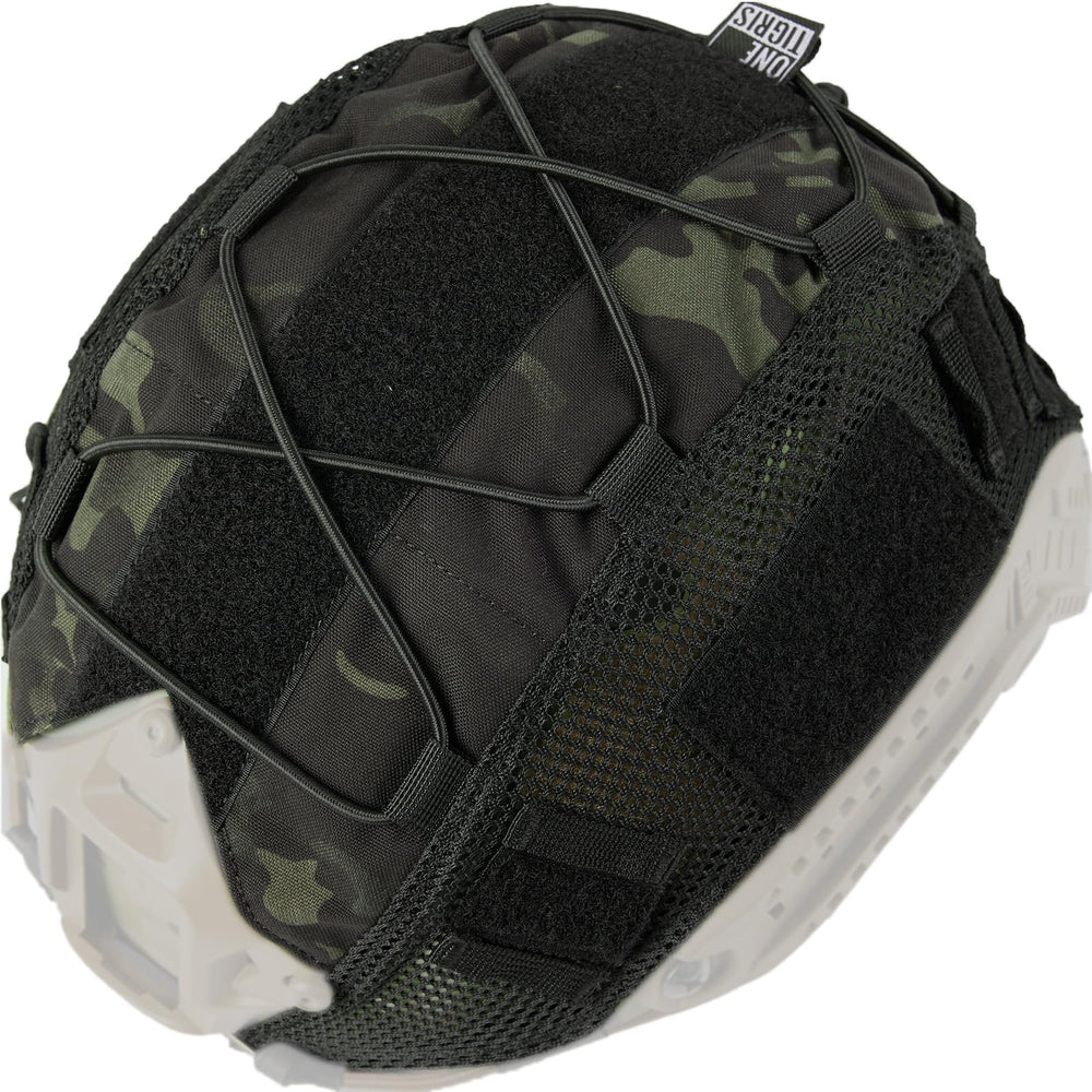 OneTigris helmet cover lifestyle field use showing modular attachments and utility