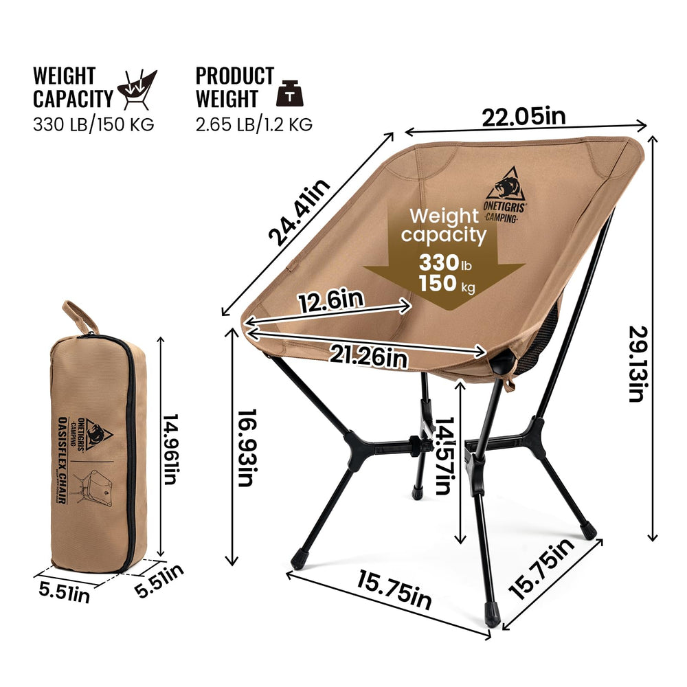 ONETIGRIS OasisFlex aluminum frame closeup showing durable construction benefit