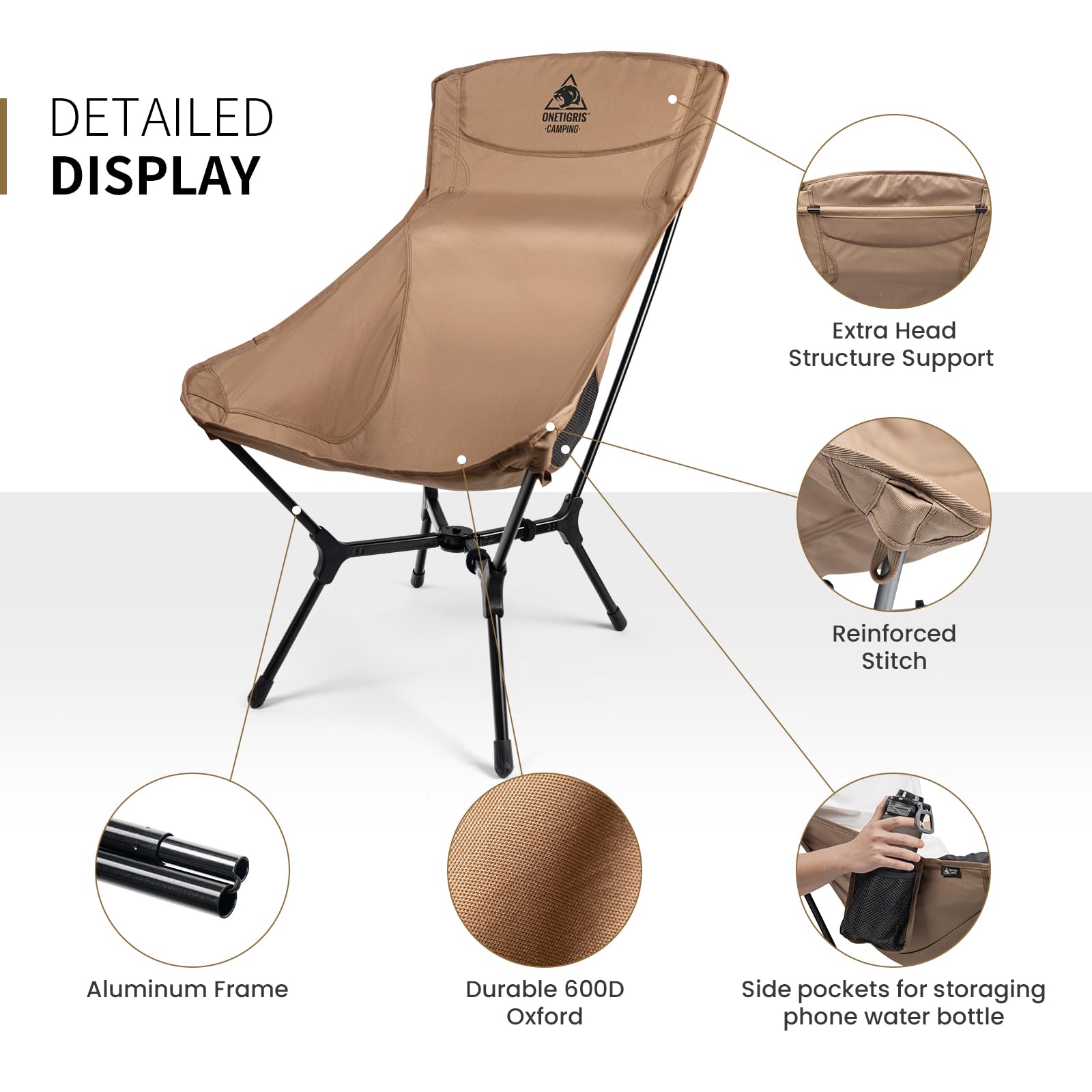 ONETIGRIS OasisFlex next to a backpack illustrating compact, lightweight benefit