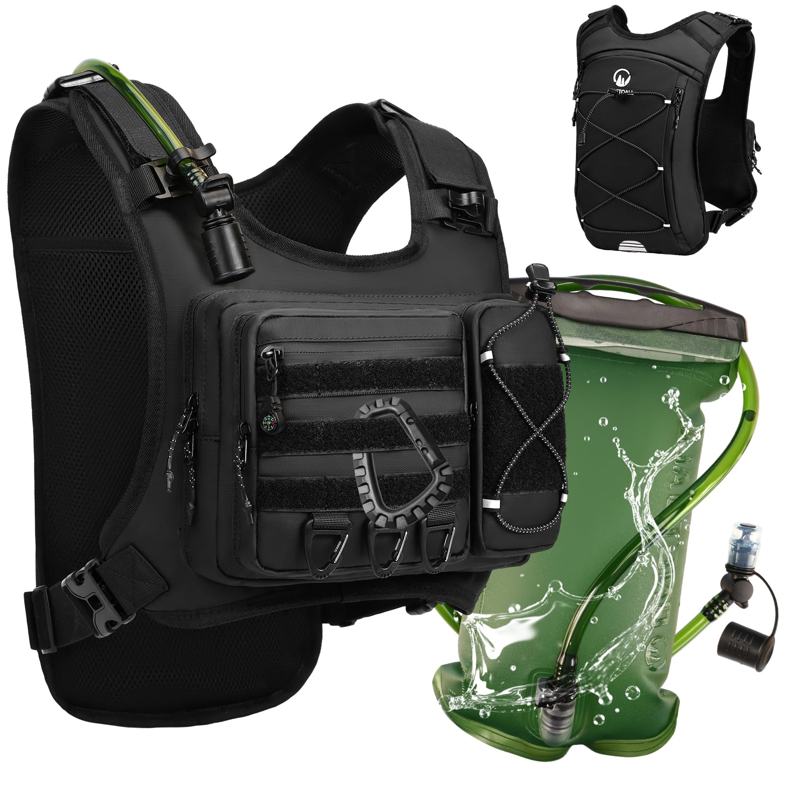 ONETOALL front chest pack showing pockets and quick access benefit