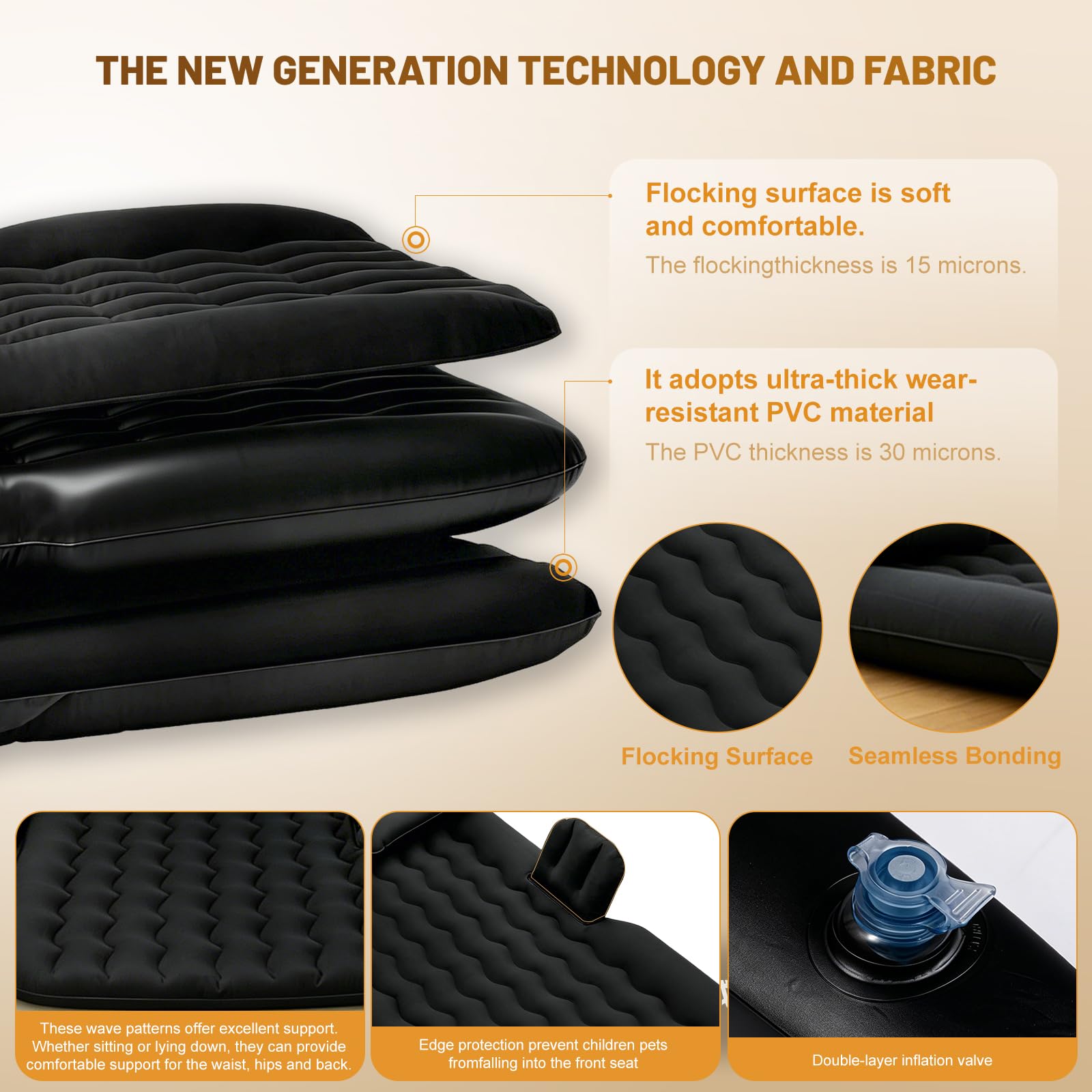 Onirii 12V electric pump inflating mattress quickly for fast setup