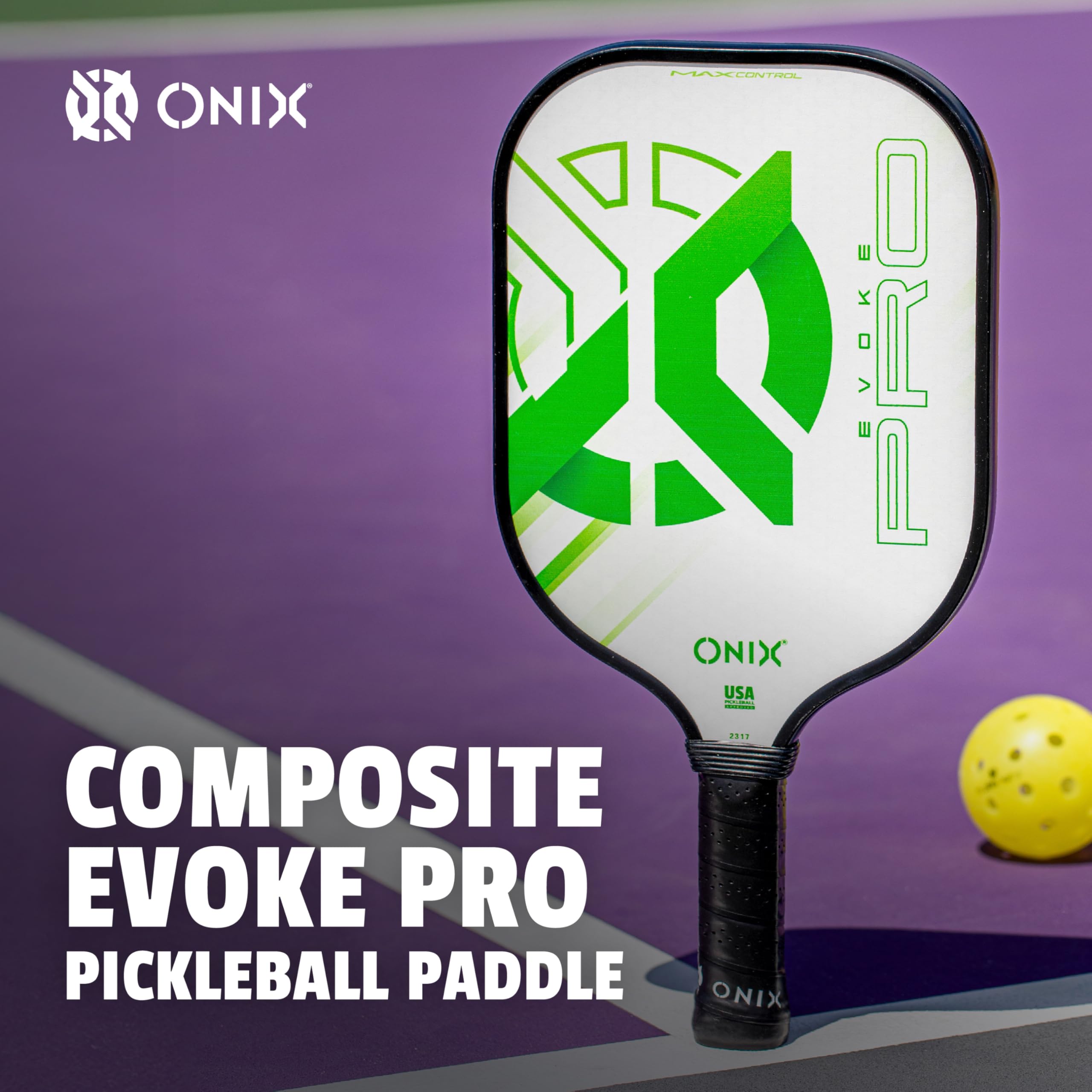Onix Evoke Pro wide body profile highlighting larger sweet spot