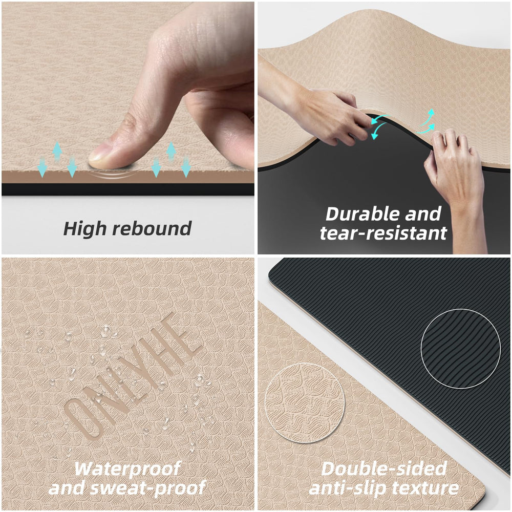 onlyhe mat being wiped clean to highlight easy maintenance and low-odor material