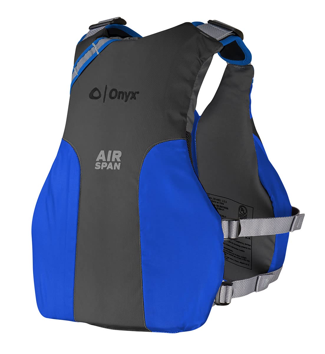 Onyx straps and six-point adjustments ensuring a secure customized fit