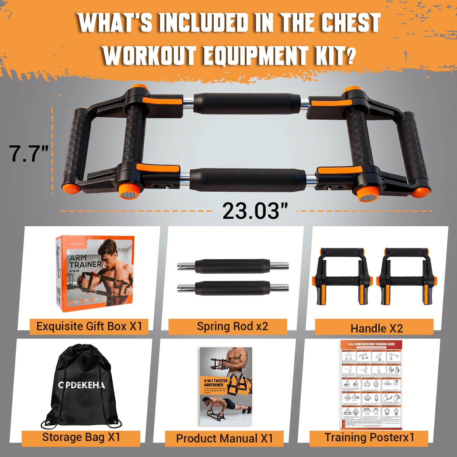 OPDEKEHA training poster and manual open illustrating guided exercise routines