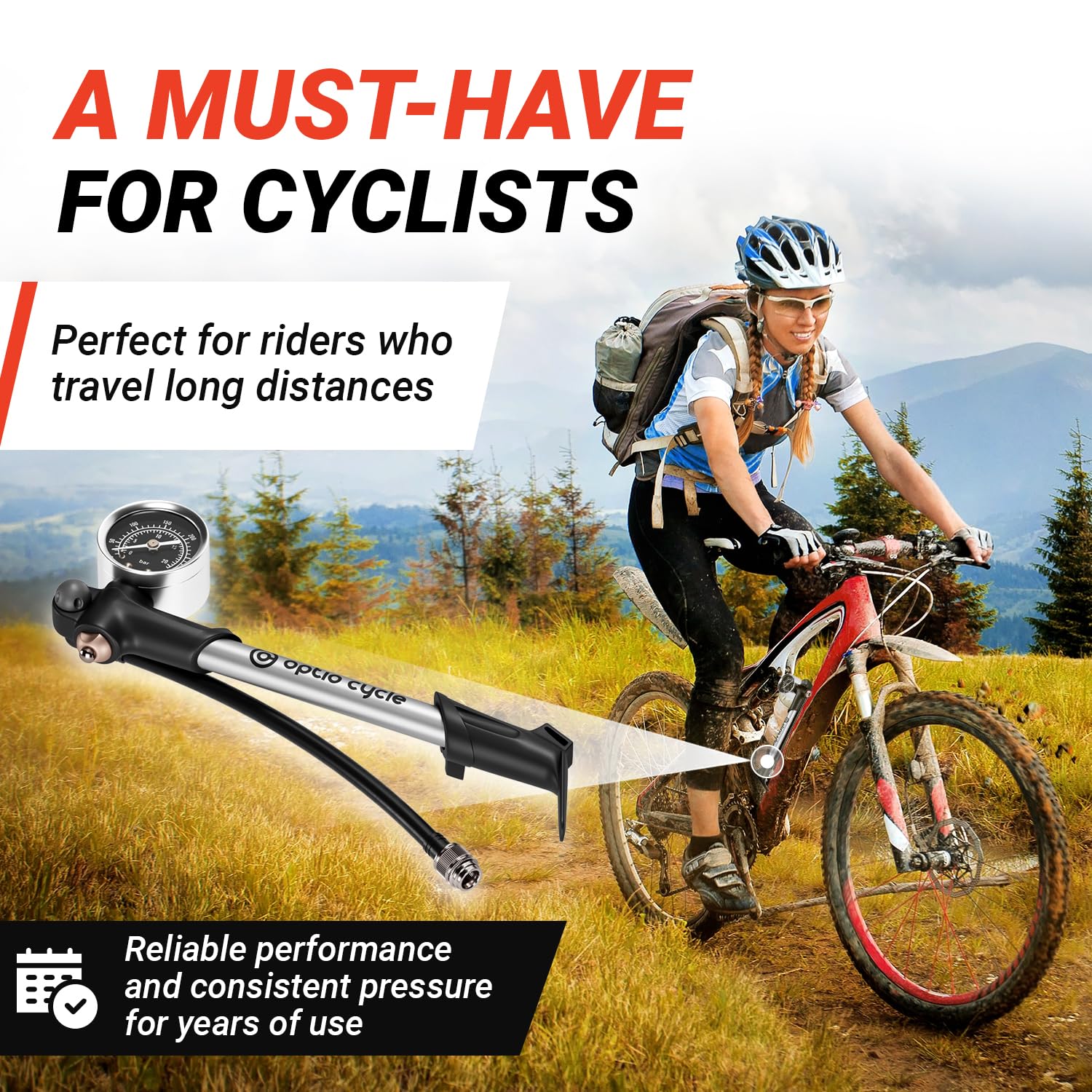 Optio Cycle aluminium body texture highlighting durable construction