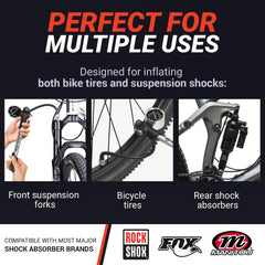 Optio Cycle detailed Schrader valve head and connector for secure fit