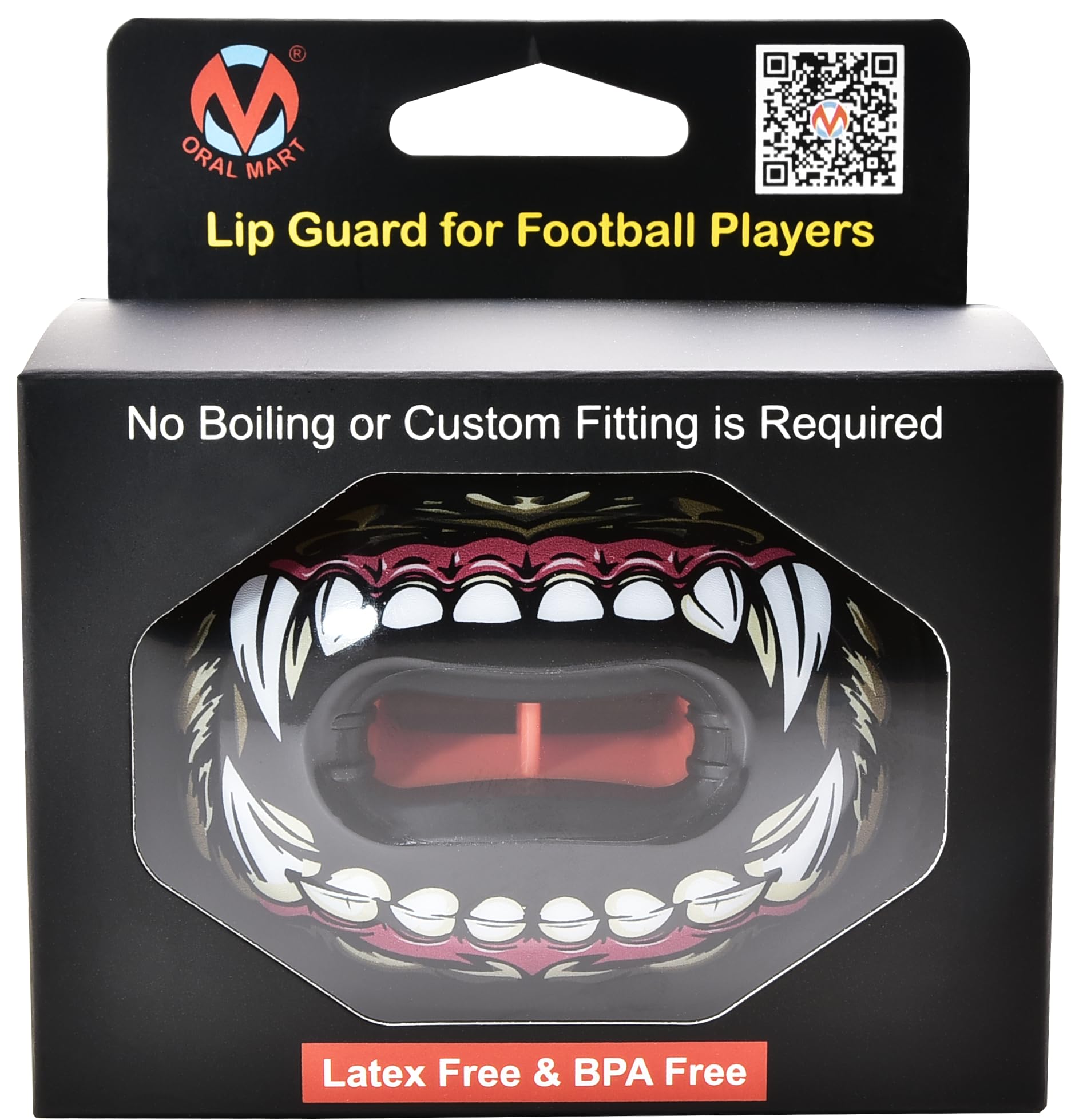 Oral Mart Fierce Bear worn by player on field showing protection and style