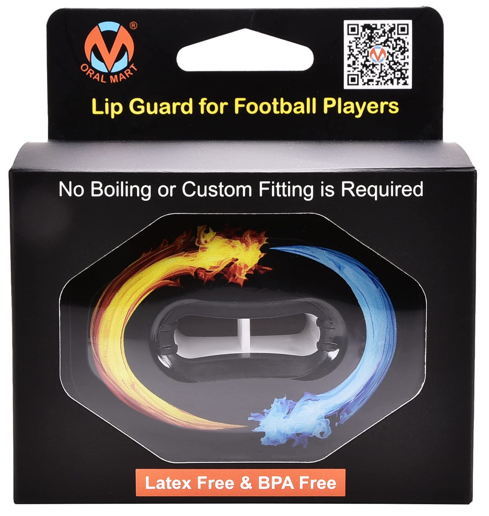 Oral Mart Ice & Fire next to ruler demonstrating compact size benefit