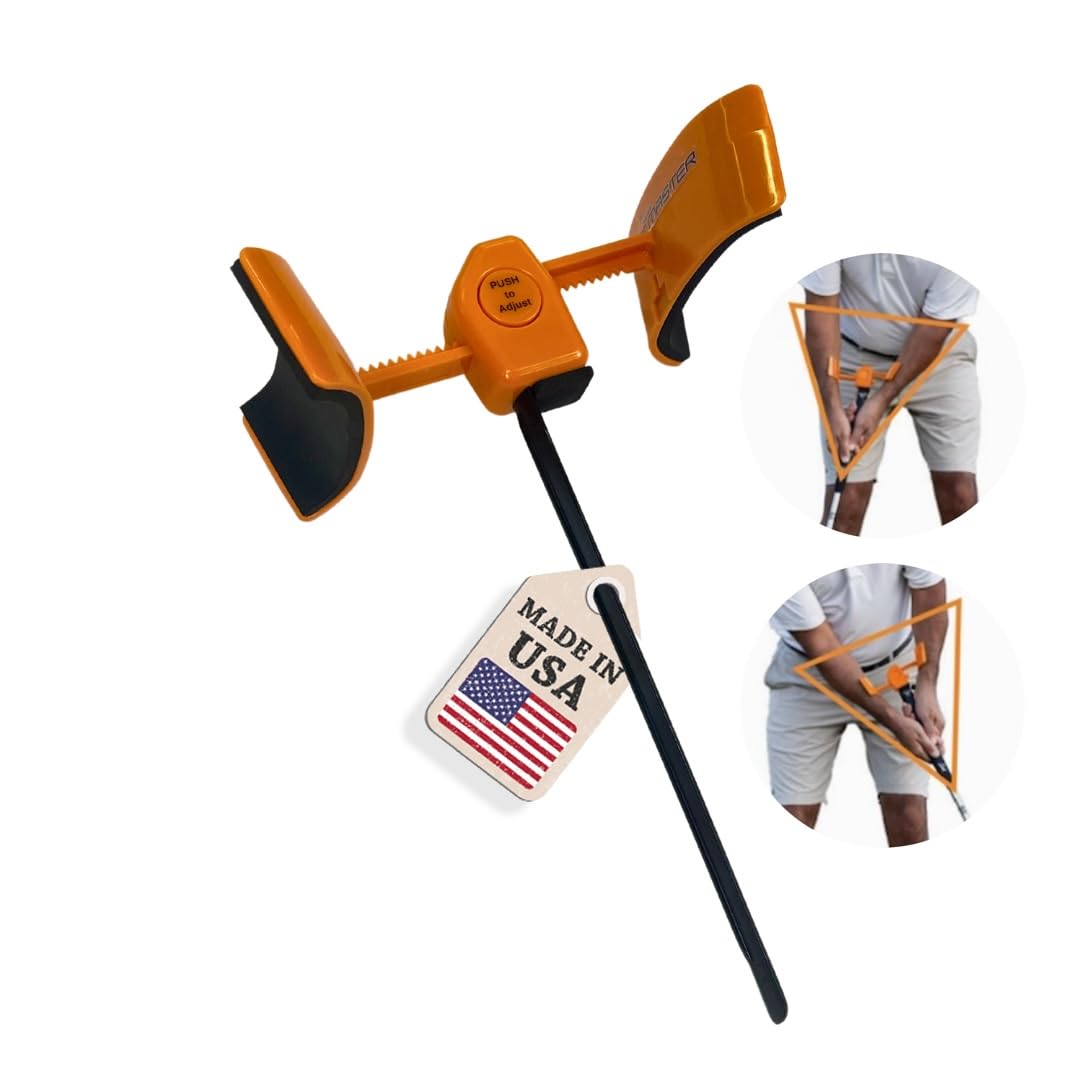 Orange Whip Putt Master front view showing alignment aid and clean design benefits consistency